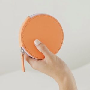 Baggu Orange Sherbert Circle Wallet
